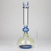 16″ Inside Out Jade Blue Color Tube Glass Bong [C2698] Glass Bong Canadian Distributor