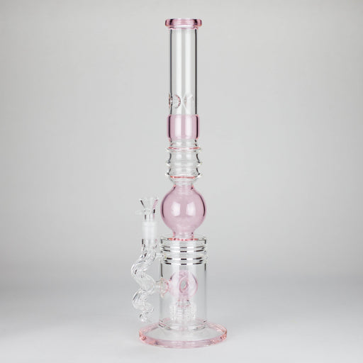 18.5″ Shower Head Perc Glass Water Bong [C2699] Glass Bong Canadian Distributor Pink