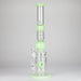 18.5″ Shower Head Perc Glass Water Bong [C2699] Glass Bong Canadian Distributor Milky Green