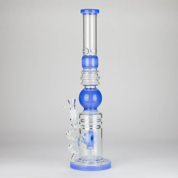 18.5″ Shower Head Perc Glass Water Bong [C2699] Glass Bong Canadian Distributor Jade Blue