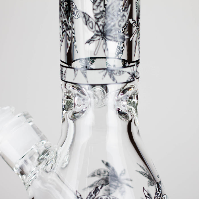 14″ Glow-in-the-Dark Glass Beaker Bong [C803x] Glass Bong Canadian Distributor