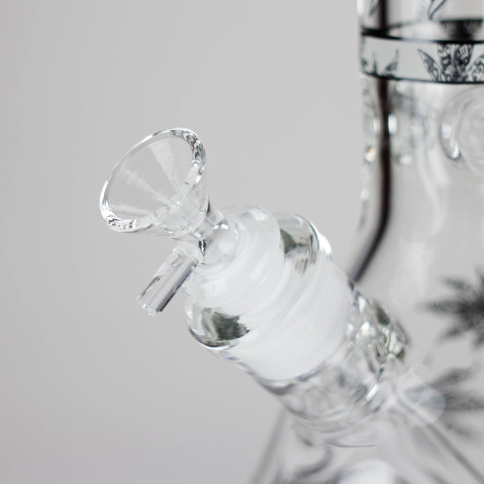 14″ Glow-in-the-Dark Glass Beaker Bong [C803x] Glass Bong Canadian Distributor