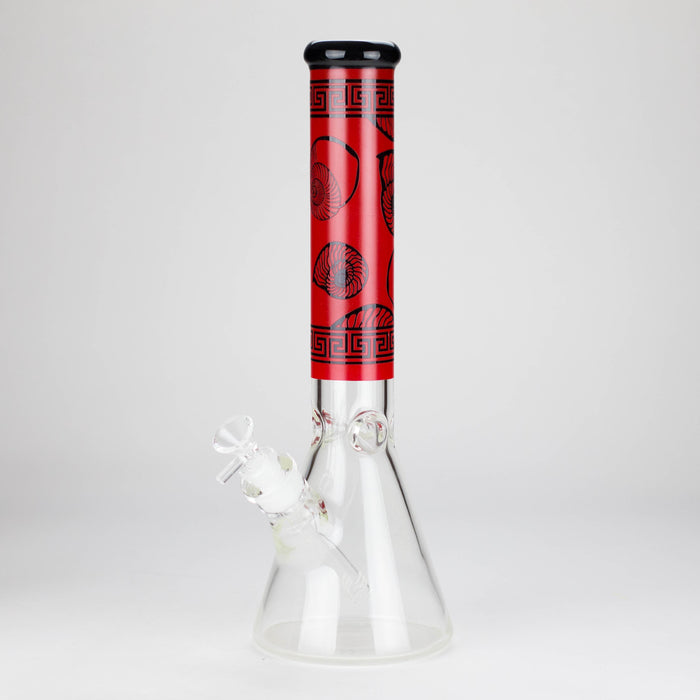 14″ 7mm Glass Beaker Bong [C1039] Glass Bong Canadian Distributor Red