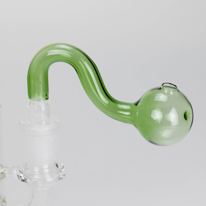 3.5″ U-Type Oil Burner Pipe – 14mm Glass Bubble Attachment [221021-2] Banger · Oil Burner Canadian Distributor Green