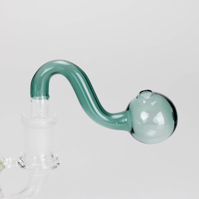 3.5″ U-Type Oil Burner Pipe – 14mm Glass Bubble Attachment [221021-2] Banger · Oil Burner Canadian Distributor Lake Green