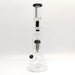 Fortune | 16" 7mm Double-Disk Percolator Beaker [1650PC-PK] Glass Bong Fortune Black