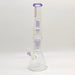 Fortune | 16" 7mm Double-Disk Percolator Beaker [1650PC-PK] Glass Bong Fortune Purple