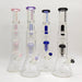 Fortune | 16" 7mm Double-Disk Percolator Beaker [1650PC-PK] Glass Bong Fortune