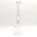 Fortune | 16" 7mm Double-Disk Percolator Beaker [1650PC-PK] Glass Bong Fortune Pink