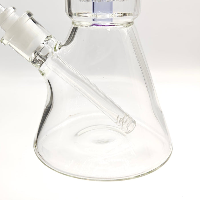 Fortune | 16" 7mm Double-Disk Percolator Beaker [1650PC-PK] Glass Bong Fortune