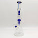Fortune | 16" 7mm Double-Disk Percolator Beaker [1650PC-PK] Glass Bong Fortune Blue