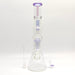 Fortune | 16" 7mm Double-Disk Percolator Beaker [1650PC-PK] Glass Bong Fortune
