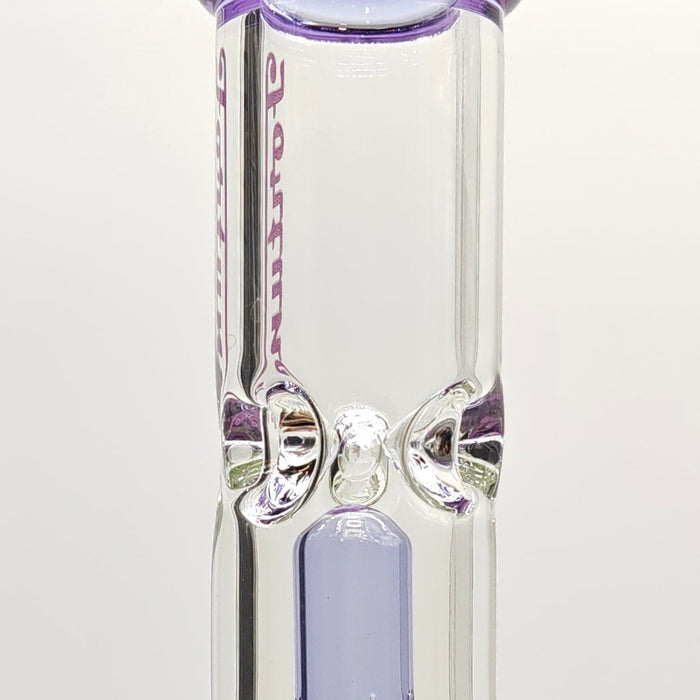 Fortune | 16" 7mm Double-Disk Percolator Beaker [1650PC-PK] Glass Bong Fortune