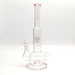 Fortune | 14" Double Inline Stemless to Grid Percolator Bong [1450PC] Glass Bong Fortune Pink