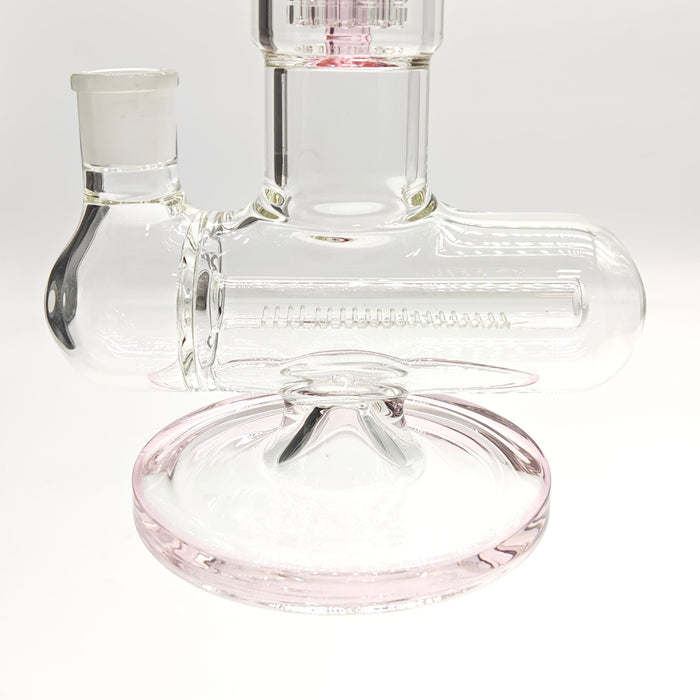 Fortune | 14" Double Inline Stemless to Grid Percolator Bong [1450PC] Glass Bong Fortune