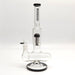 Fortune | 14" Double Inline Stemless to Grid Percolator Bong [1450PC] Glass Bong Fortune Black