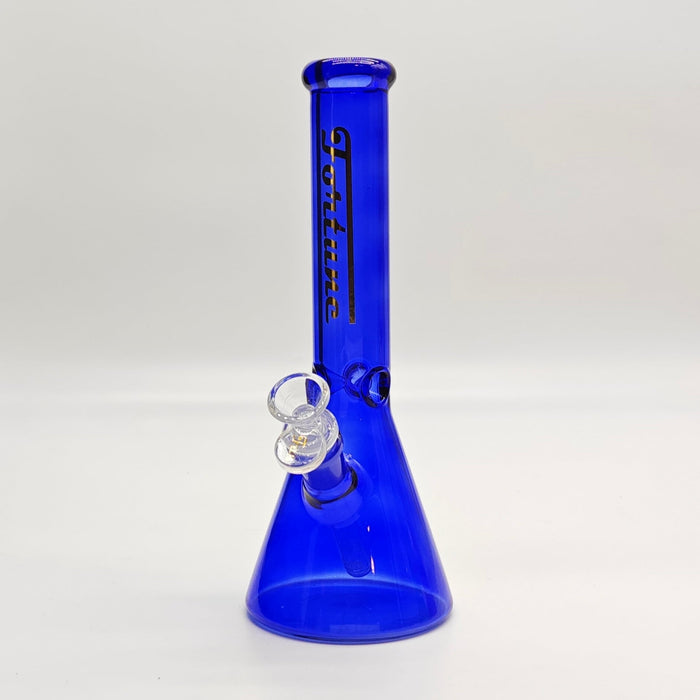 Fortune | 10" 4mm Assorted Colour Beaker Bong [CP103804] Glass Bong Fortune Blue