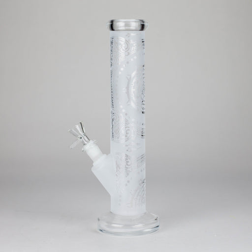 11″ Straight Tube Glass Bong – Classic Frosted Design for Smooth Sessions [WP-M0091] Glass Bong Canadian Distributor