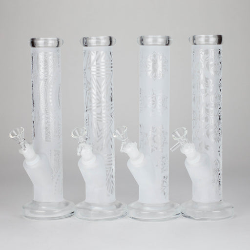 11″ Straight Tube Glass Bong – Classic Frosted Design for Smooth Sessions [WP-M0091] Glass Bong Canadian Distributor