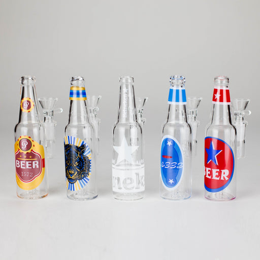 6″ Beer Bottle Design Glass Bong [WP4511S] Glass Bong Canadian Distributor