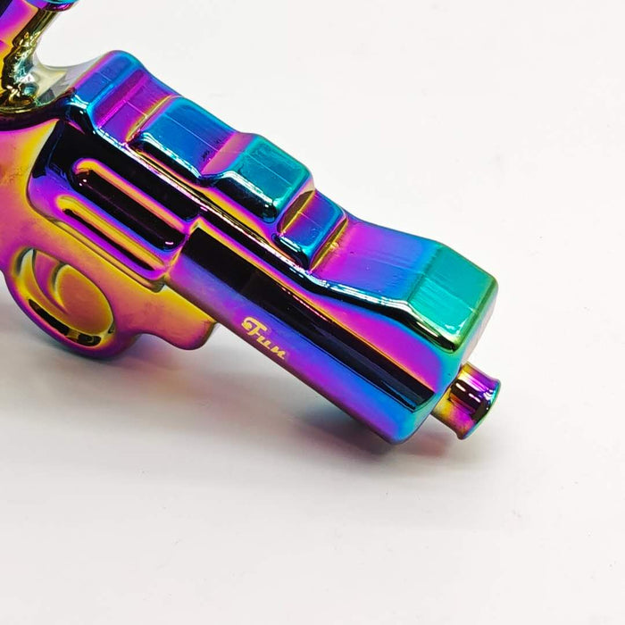 Electroplated 7.5" Pistol Glass Bong [SGun2-A] Glass Bong Fortune