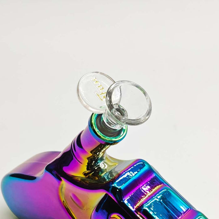 Electroplated 7.5" Pistol Glass Bong [SGun2-A] Glass Bong Fortune