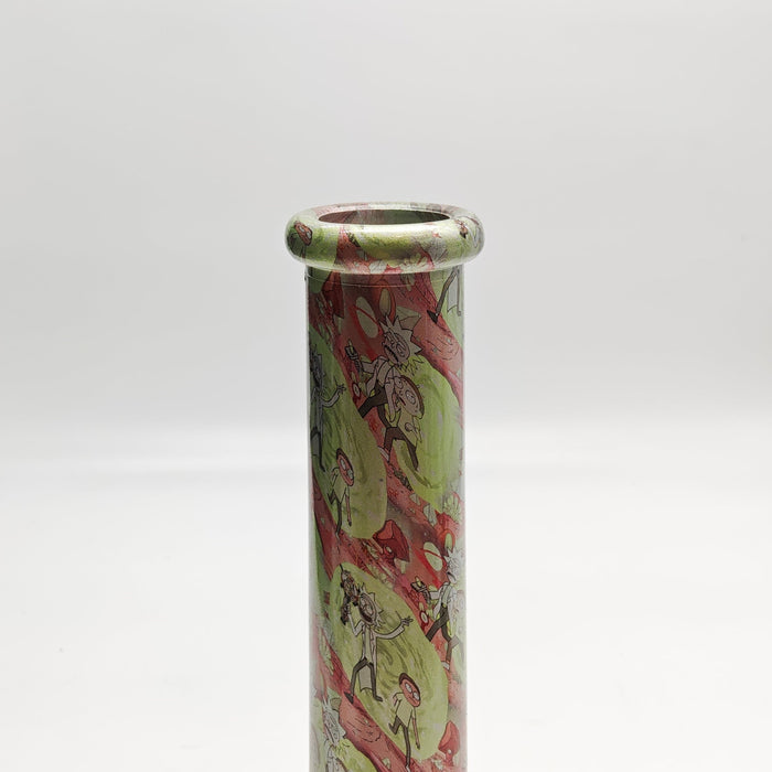 13" 7mm Hydrographic Glass Bong-Assorted Designs Glass Bong Super Supplys Inc