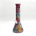 13" 7mm Calavera Hydrographic Glass Bong-Assorted Designs Glass Bong Super Supplys Inc