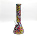 13" 7mm Calavera Hydrographic Glass Bong-Assorted Designs Glass Bong Super Supplys Inc