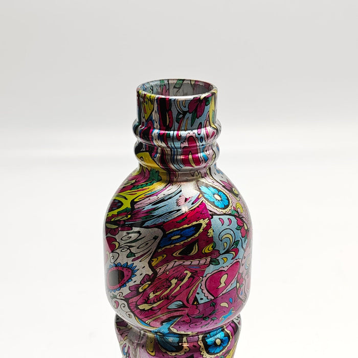 9" Hydrographic Water Bottle Glass Bong-Assorted Designs Glass Bong Super Supplys Inc