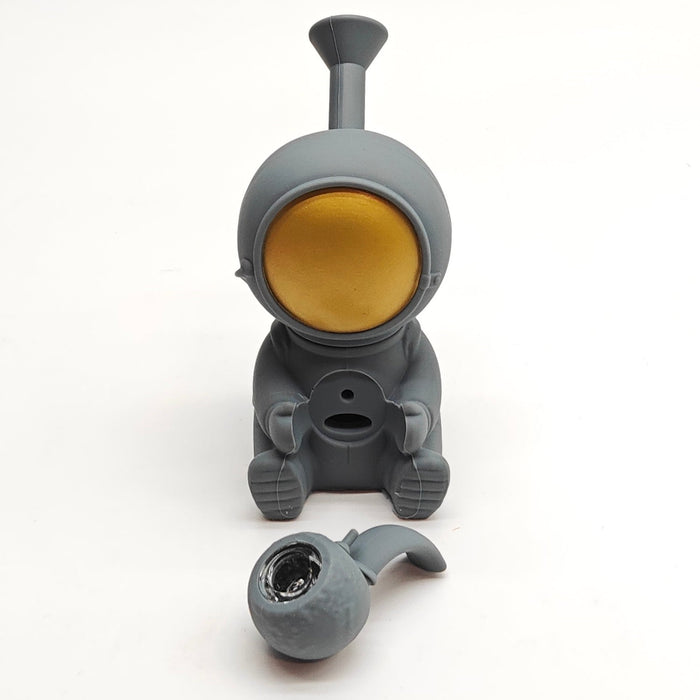 6“ Astronaut Silicone Water Pipe [SP1116] Resin · Silicone · Plastic Bong Super Supplys Inc