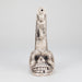 8" Skull Gun Ceramic Bong – Dark Art-Inspired Smoking Piece [ES090WP] Ceramic Bong Canadian Distributor