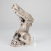 8" Skull Gun Ceramic Bong – Dark Art-Inspired Smoking Piece [ES090WP] Ceramic Bong Canadian Distributor