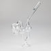 Skull Bent Glass Oil Pipe – 6.5" Curved Clear Burner Pipe Oil Burner NIBO Distribution