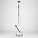 WellCann | 29" Curved Tube Beaker Bong – Heavy-Duty 7mm Glass with Thick Base Glass Bong Smoking Cat Distribution Black
