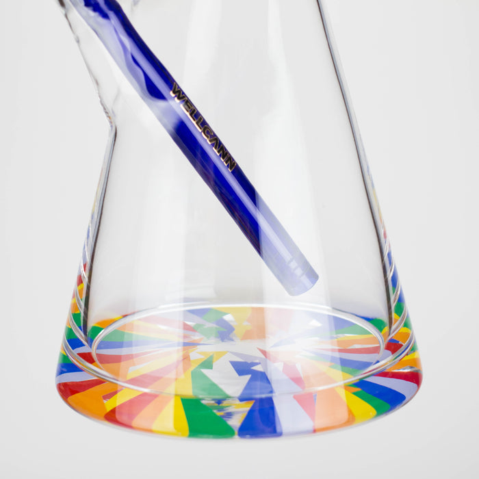 WellCann | 29" Curved Tube Beaker Bong – Heavy-Duty 7mm Glass with Thick Base Glass Bong Smoking Cat Distribution