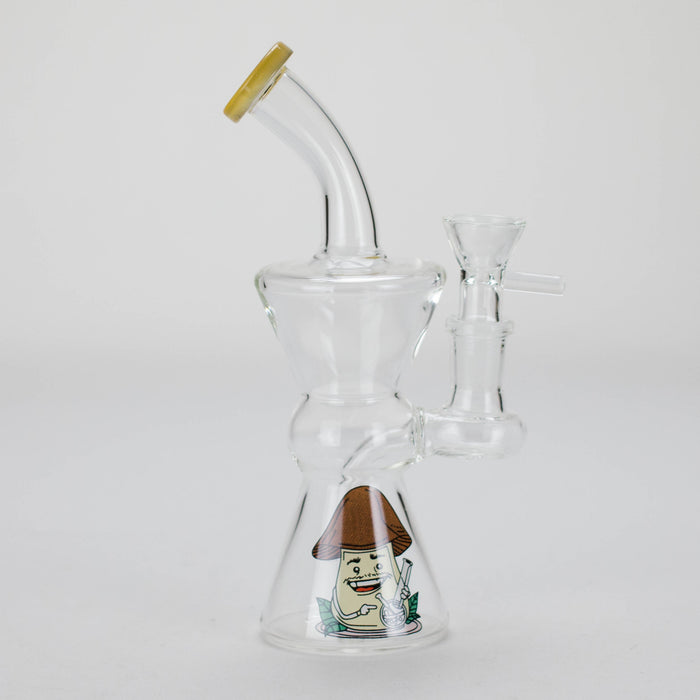 6.5″ Cartoon Print Glass Bong [F230829-4] Glass Bong Canadian Distributor Yellow (Sticker 5)