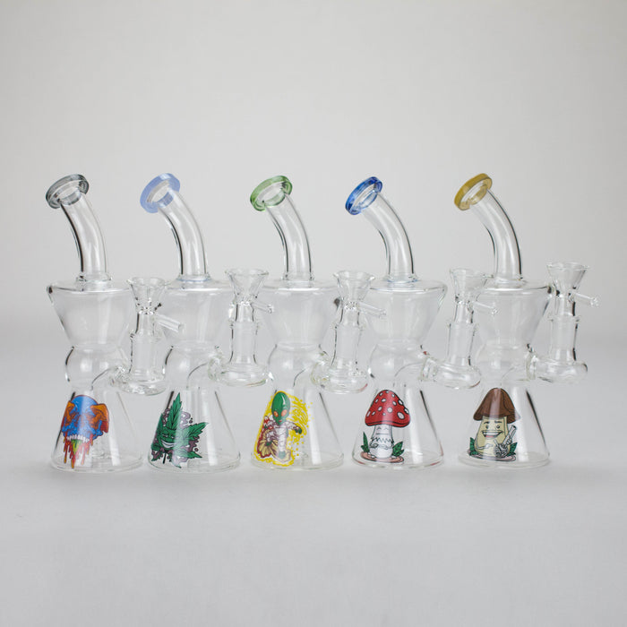6.5″ Cartoon Print Glass Bong [F230829-4] Glass Bong Canadian Distributor