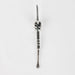 4.7” Stainless Steel Skull Dab Tool [SMKE-104] Cap · Dabber · Insert · Clip · Nail Canadian Distributor Silver