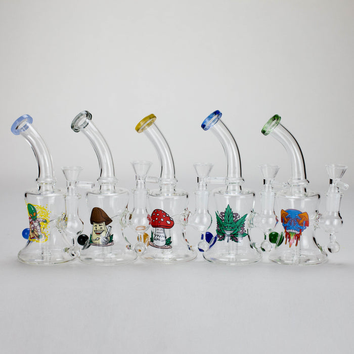 6.5″ Cartoon PrintGlass Bong [F230829-1B] Glass Bong Canadian Distributor