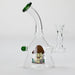 6.5″ Cartoon PrintGlass Bong [F230829-1C] Glass Bong Canadian Distributor Green (Sticker 1)