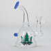 6.5″ Cartoon PrintGlass Bong [F230829-1C] Glass Bong Canadian Distributor Milk Blue (Sticker 3)