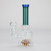6" Stemless Glass Bong with Water Diffuser – 14mm Bowl Joint Glass Bong Bongzie Smokes