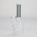 6" Stemless Glass Bong with Water Diffuser – 14mm Bowl Joint Glass Bong Bongzie Smokes Black