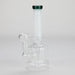 6" Stemless Glass Bong with Water Diffuser – 14mm Bowl Joint Glass Bong Bongzie Smokes White