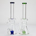 11" Stemless Glass Bong with Diffuser – 14mm Bowl Joint Glass Bong Bongzie Smokes