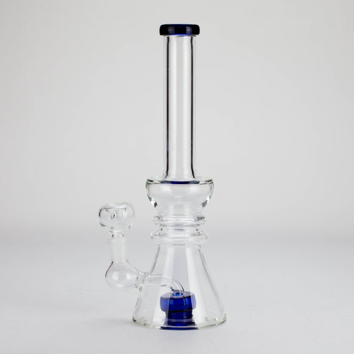 11" Stemless Glass Bong with Diffuser – 14mm Bowl Joint Glass Bong Bongzie Smokes