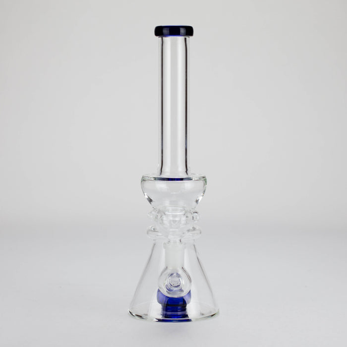 11" Stemless Glass Bong with Diffuser – 14mm Bowl Joint Glass Bong Bongzie Smokes