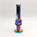 Fortune | Electroplated Skull 10" 5mm Glass Bong [SK105038E] Glass Bong Fortune Rainbow