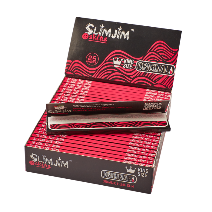 Slimjim | Original King Size Skins – Box of 25 Packs King Size SLIMJIM